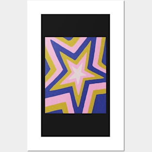 Star, Abstract print, Mid century art Posters and Art